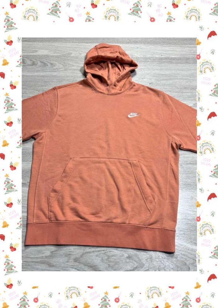 👕 Sweat à capuche Nike logo brodé Orange Taille M 👕 - photo numéro 6