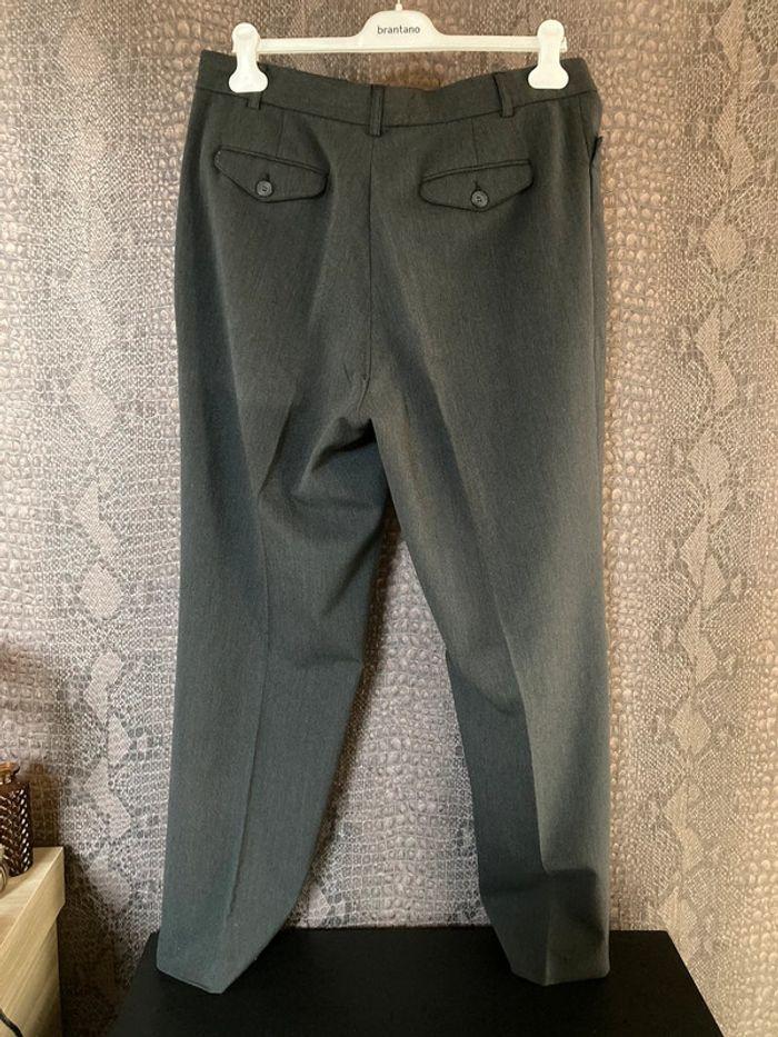 Pantalon à pinces de costume gris foncé Captain - photo numéro 2