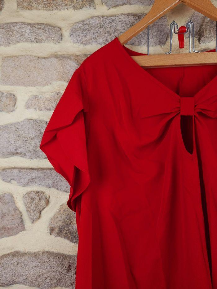 Robe nœud torsadé rouge Femme taille 54 marque Asos 🍬 - photo numéro 2