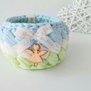 Cadeau naissance baptême, panier rangement pour chambre bebe, vide poche