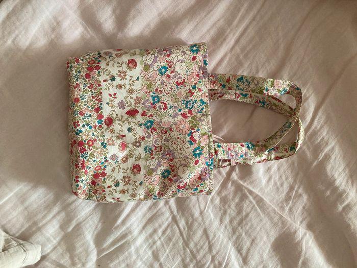 Trousselier petit sac cabas en tissu fleuri pour petite fille - photo numéro 5