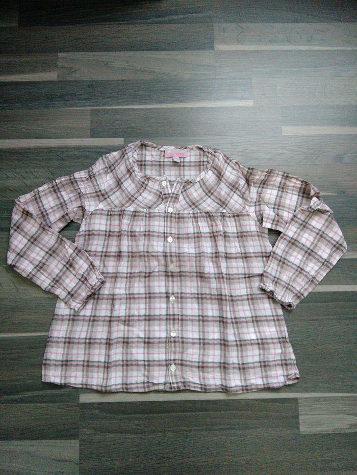 Blouse marron à carreaux 8 ans Lisa Rose Z