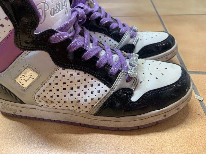 Baskets Y2K violettes, blanches et noires - photo numéro 7