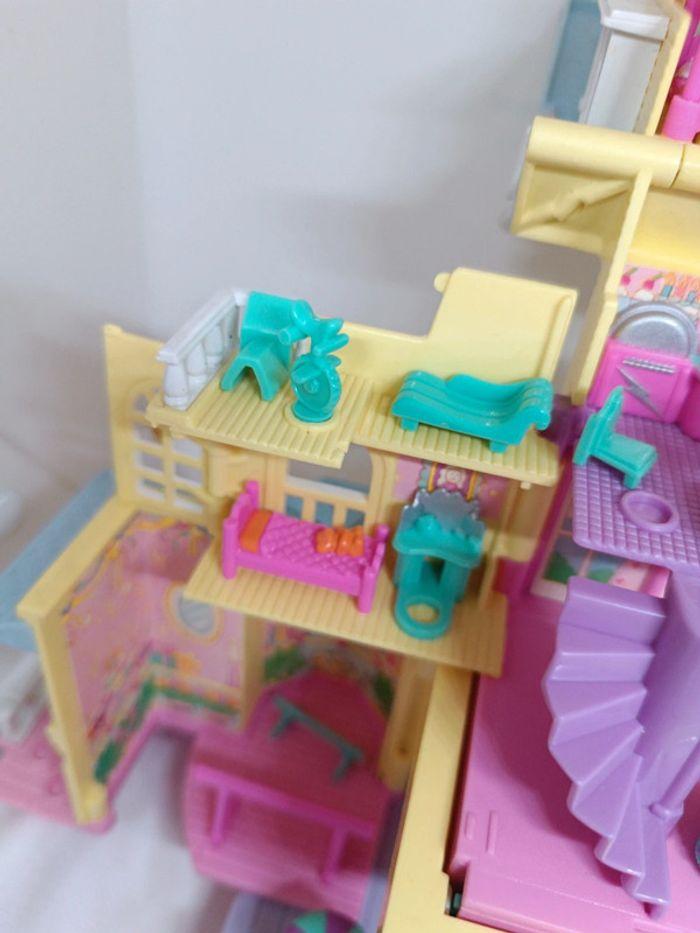 Polly pocket bluebird grande maison jaune yellow clubhouse house accessoires danse dépliable - photo numéro 13