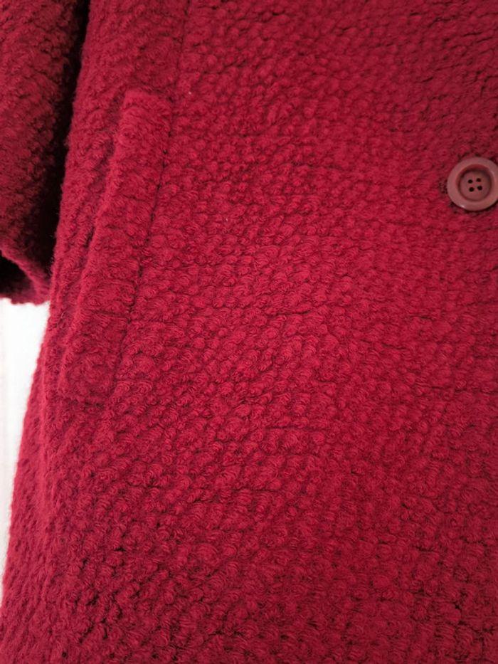 🤎 Manteau caban Damart bouclette vintage Bordeaux rosé 36/38 🤎 - photo numéro 5