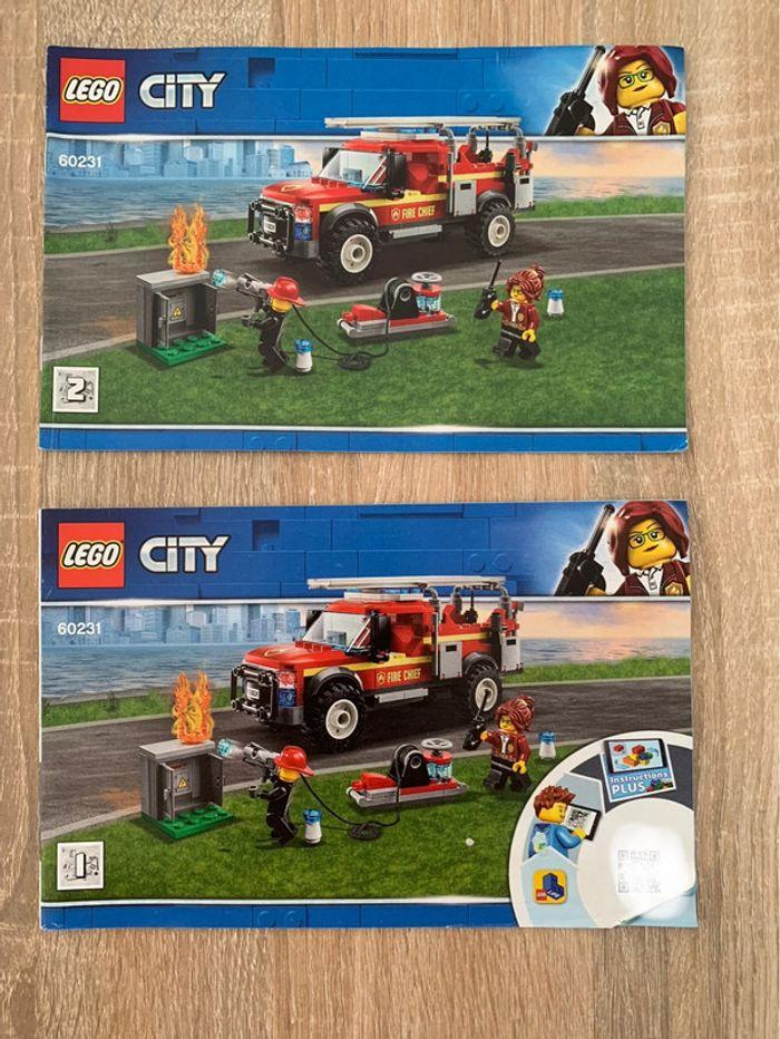 Notice ensemble lot 2 livrets Lego City 60231 - photo numéro 1