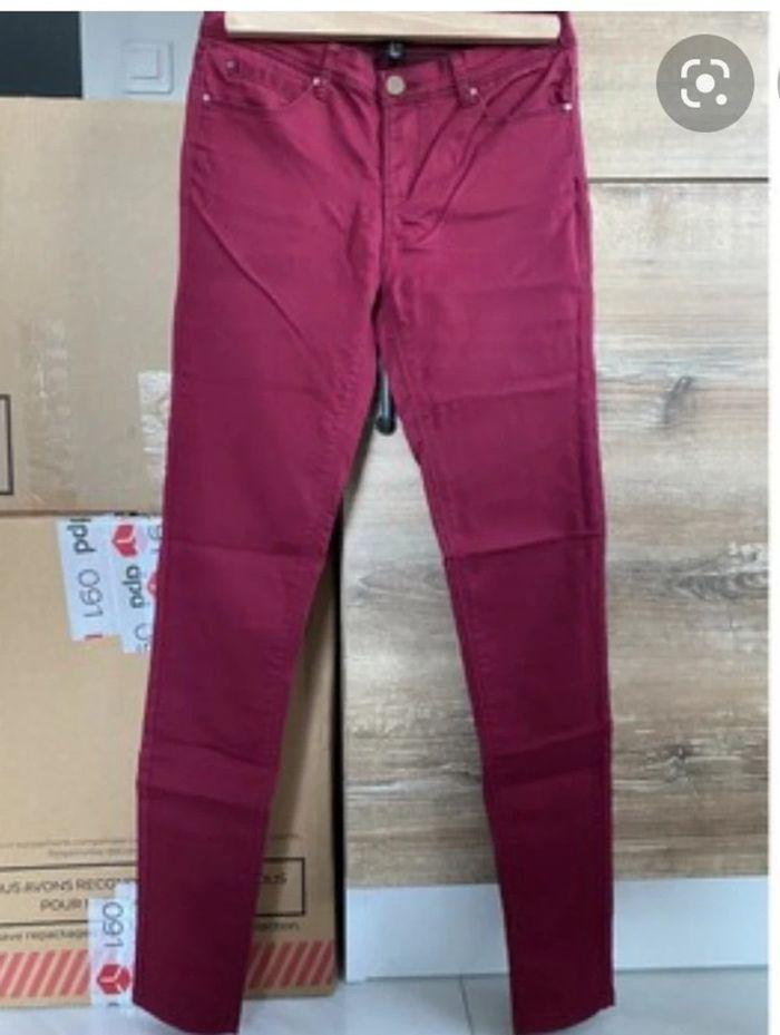 Pantalon couleur Framboise - photo numéro 5