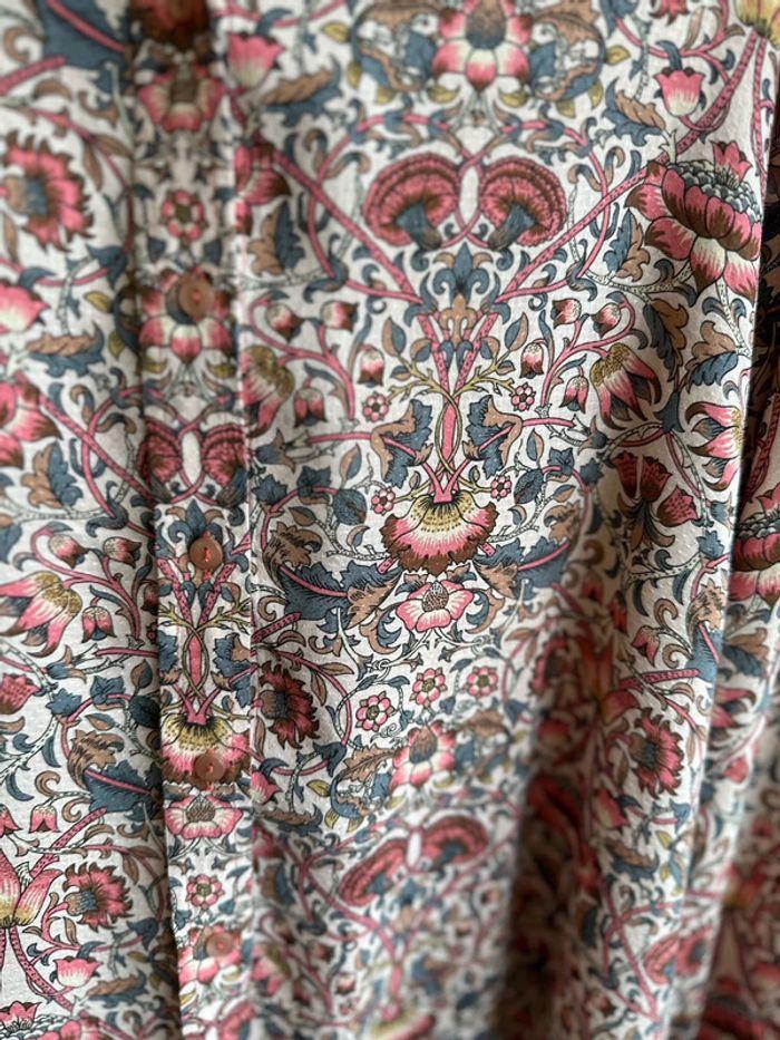 Chemise Caroll Paris à motifs fleuris rose pâle, taille 36 - photo numéro 6