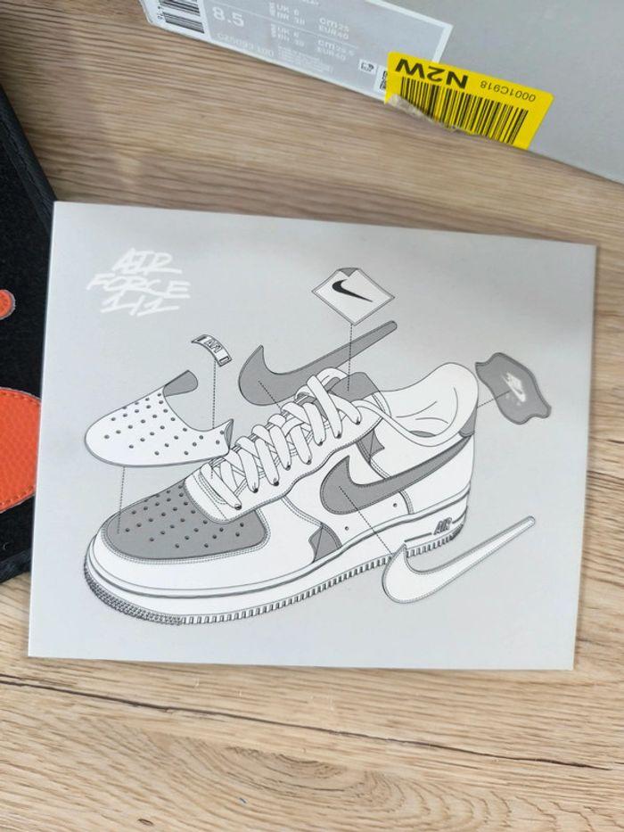 Baskets Nike air force one blanche et noir à scratch interchangeables - photo numéro 15