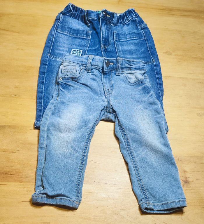 Lot de 2 jeans Benetton 12-18 mois - photo numéro 1