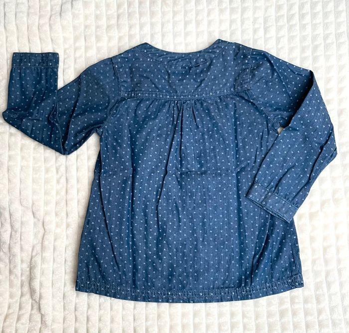 Blouse fille en jeans, 3 ans - photo numéro 4