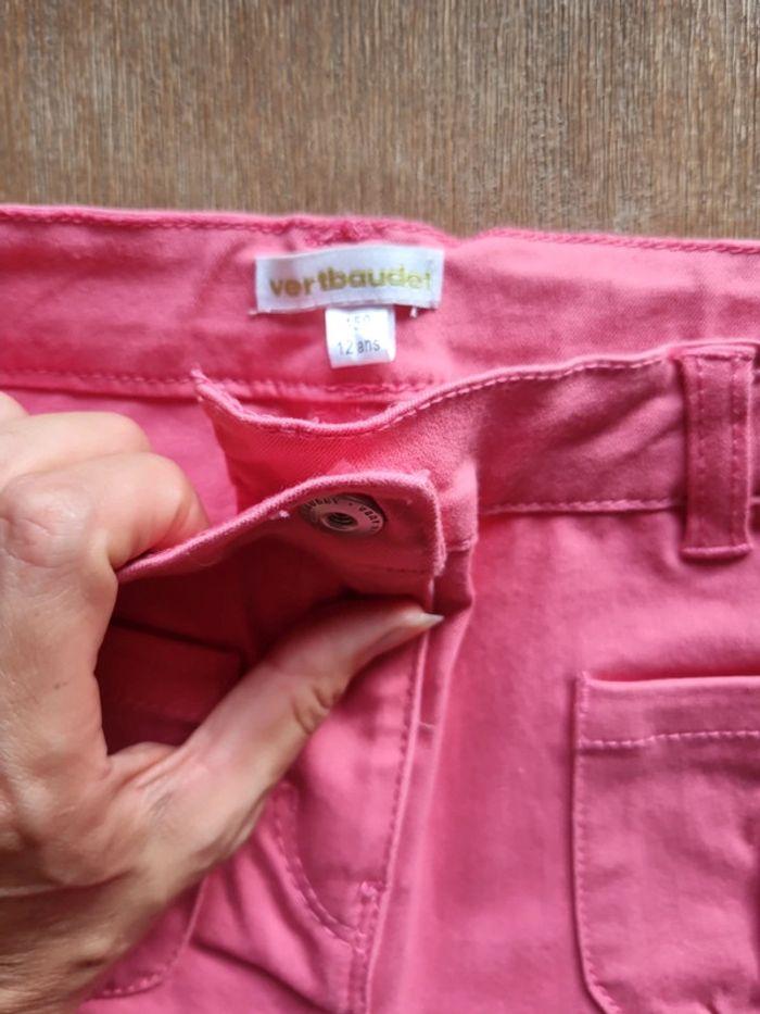 Pantalon rose vertbaudet 12 ans - photo numéro 3