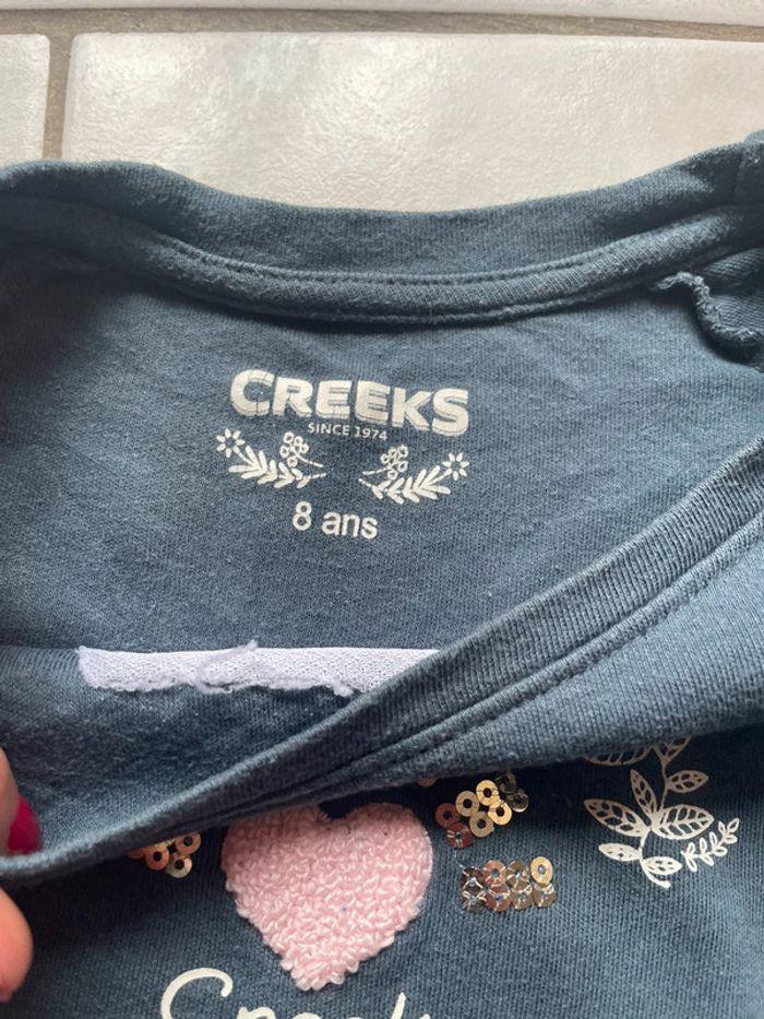 T shirt manche longue « creeks » 8 ans - photo numéro 3