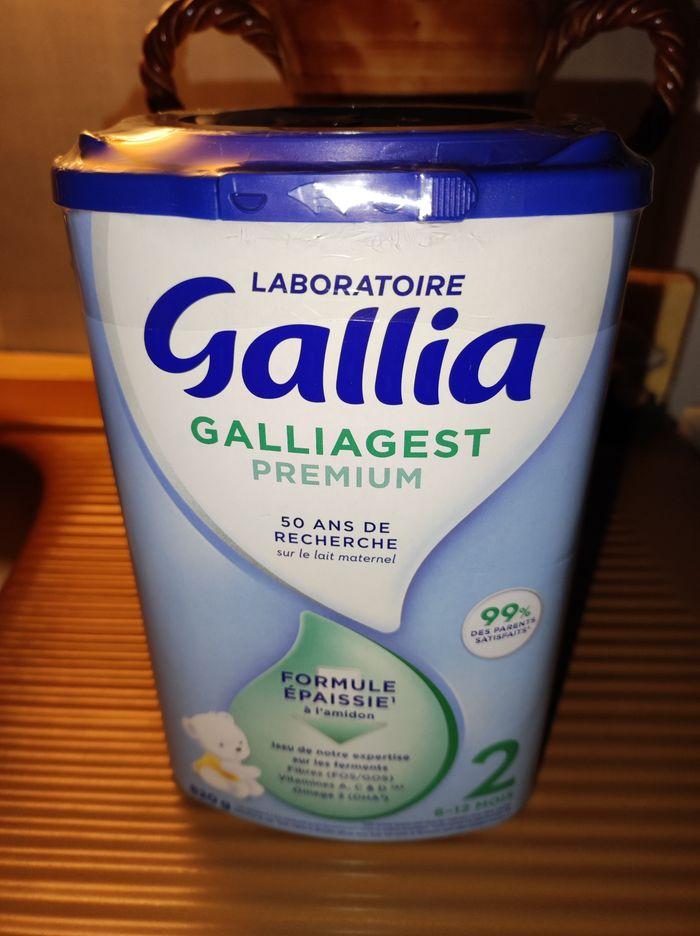 3  boites de lait galliagest formule épaissie 2eme âge neuve - photo numéro 1