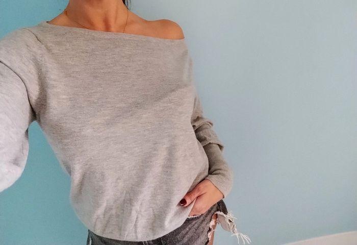 H&M pull gris taille M - photo numéro 2