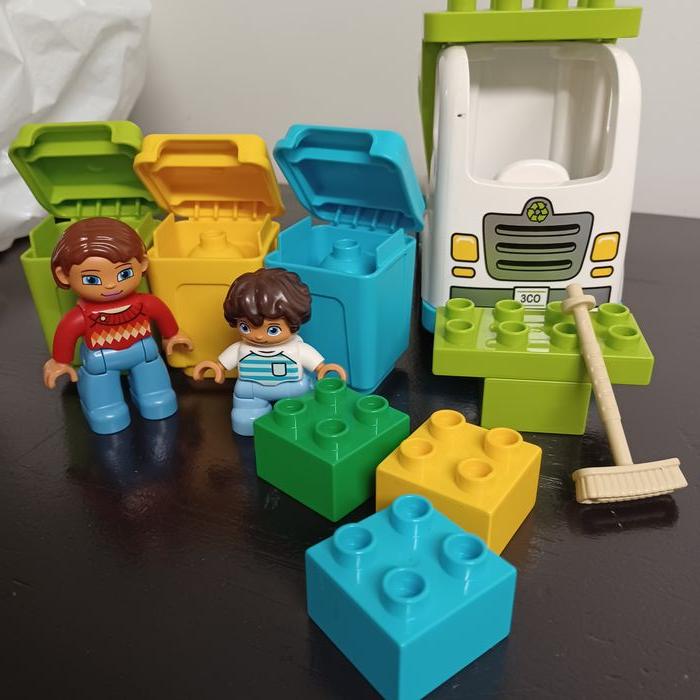 Vrac camion - poubelles - briques lego duplo - photo numéro 6