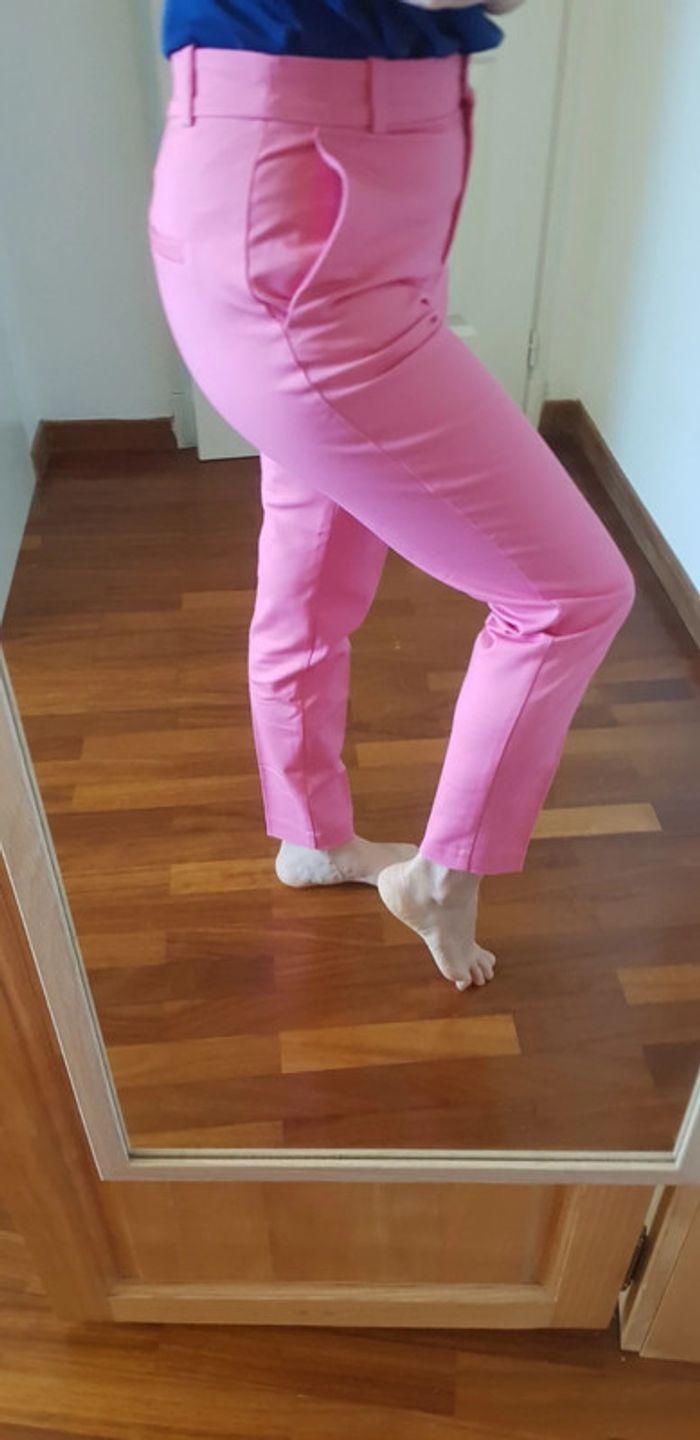 Pantalon habillé H&m rose - photo numéro 3