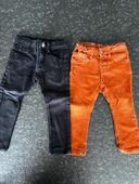 Lot de 2 jeans 2 ans