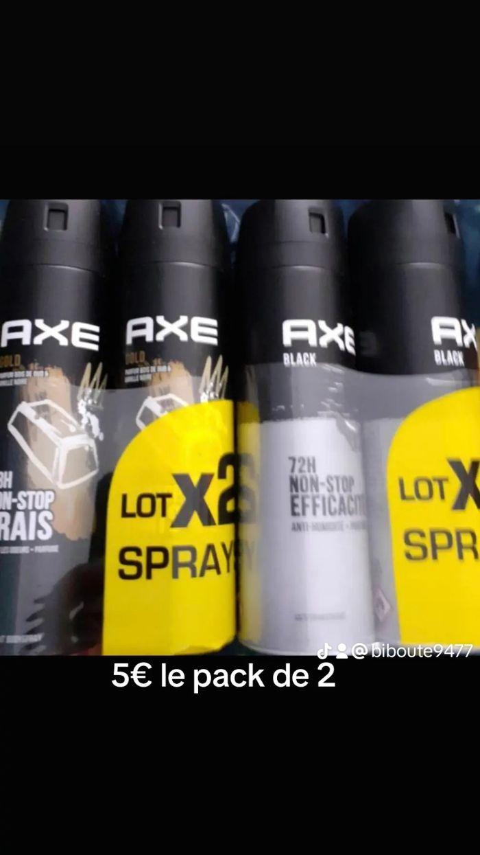 Lot de 2  packs de deo Axe homme