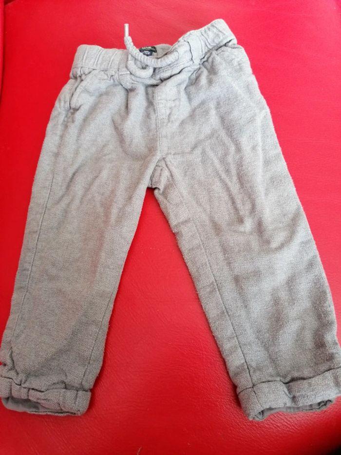 Pantalon gris bébé garçon 18 mois - photo numéro 1