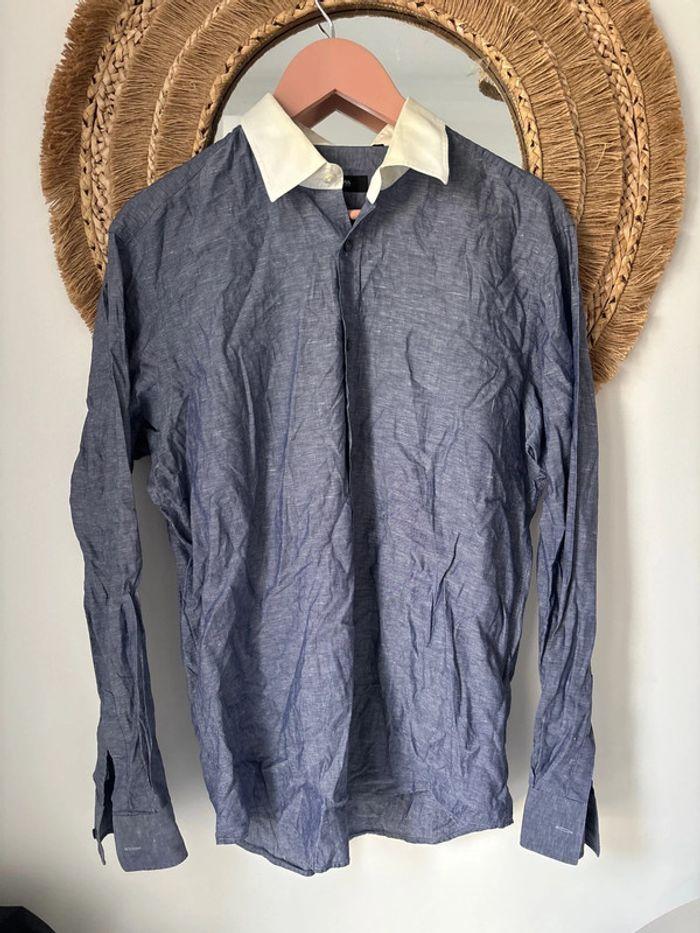 Chemise bleu vintage L/XL - photo numéro 1