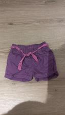 Short violet Obaibi 18 mois