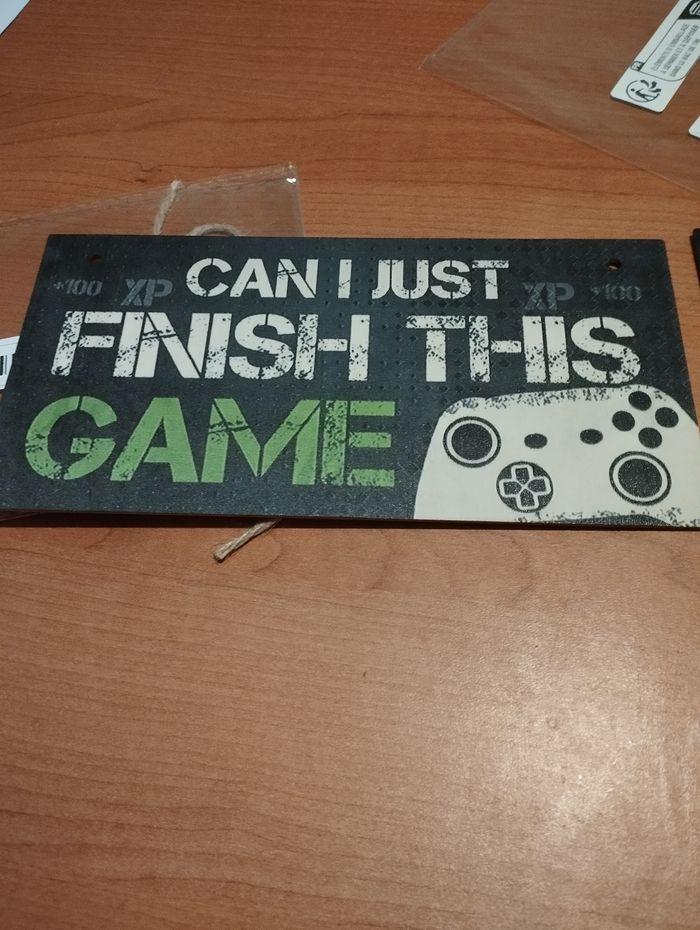 Plaque en bois Gamer