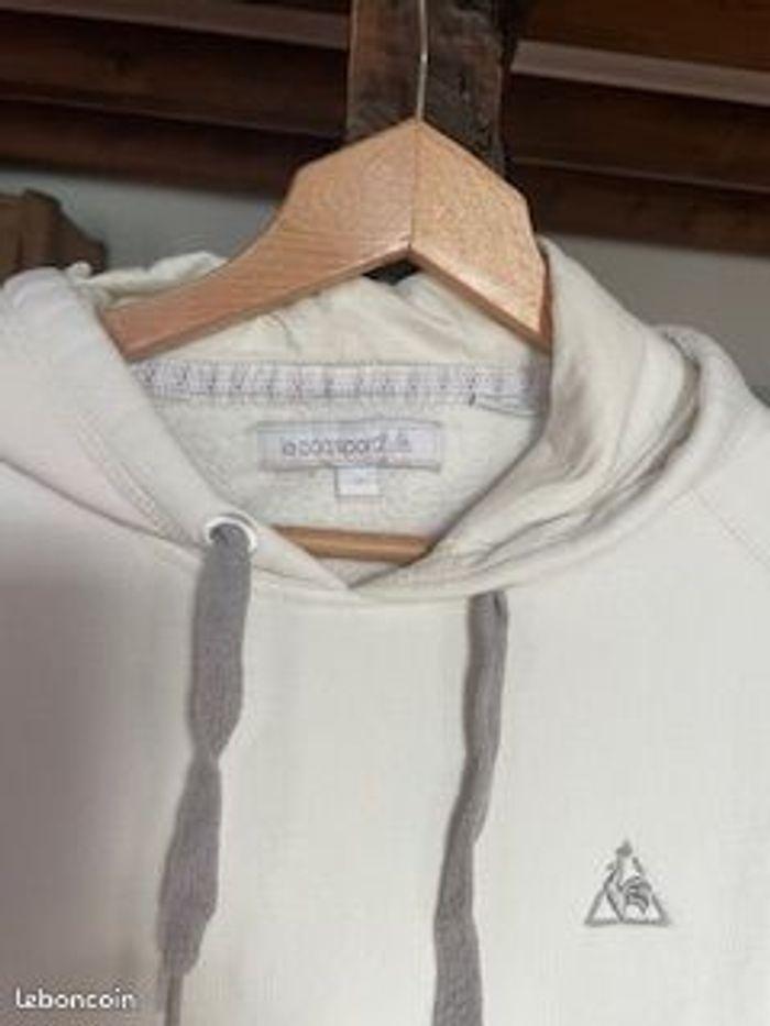 SWEAT A CAPUCHE LE COQ SPORTIF ECRU - photo numéro 3