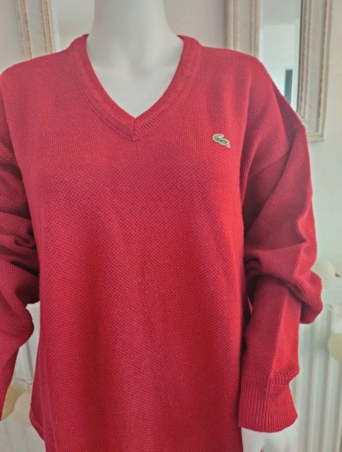 Pull Lacoste col V homme, peut être mixte - photo numéro 6