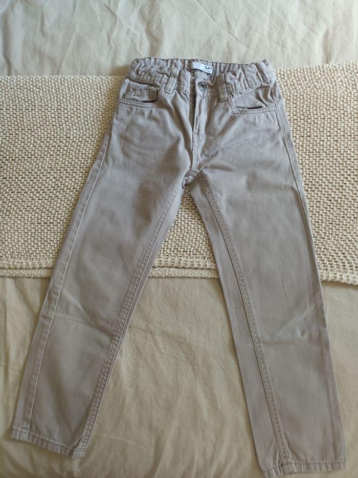 Pantalon beige crème La Halle 5 ans 110 cm - photo numéro 3