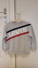 Pull gris légèrement pailleté Levi's 66% coton