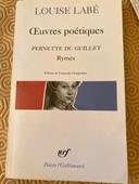 livre oeuvres poétiques louise labé