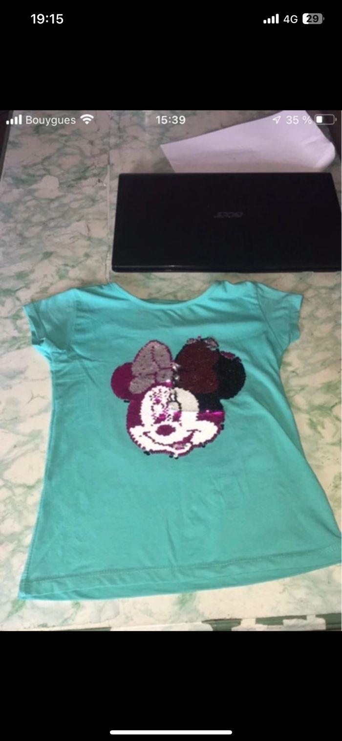 TeeShirt Minnie 10 ans paillette - photo numéro 6