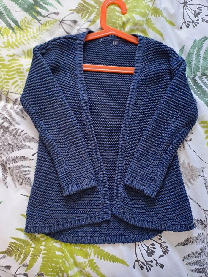 Gilet bleu marine fille 6ans - photo numéro 4