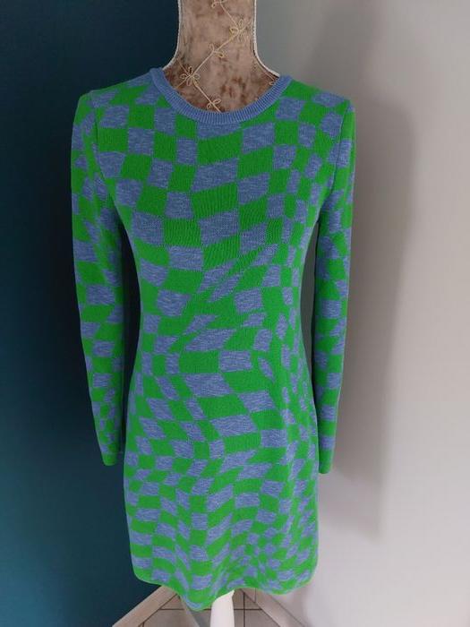 Robe Zara vert et bleu S/M - photo numéro 1