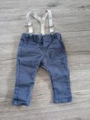 Pantalon bretelles jeans