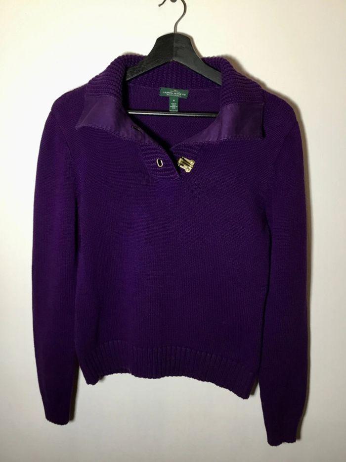 Pull hiver pour femme Lauren jeans co Ralph Lauren violet taille M 100 - photo numéro 2