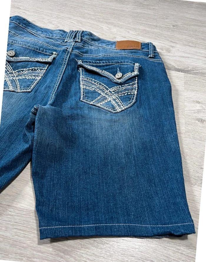 🩳 Short vintage brodé en jean  Bleu Taille S 🩳 - photo numéro 12