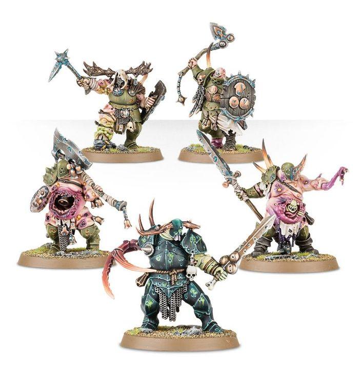 5x Putrid Blightkings / Pesticrates Putrides - Maggotkin of Nurgle - photo numéro 1