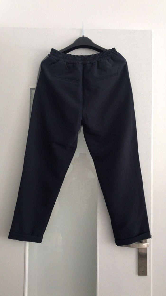 Pantalon bleu marine et gris - photo numéro 2