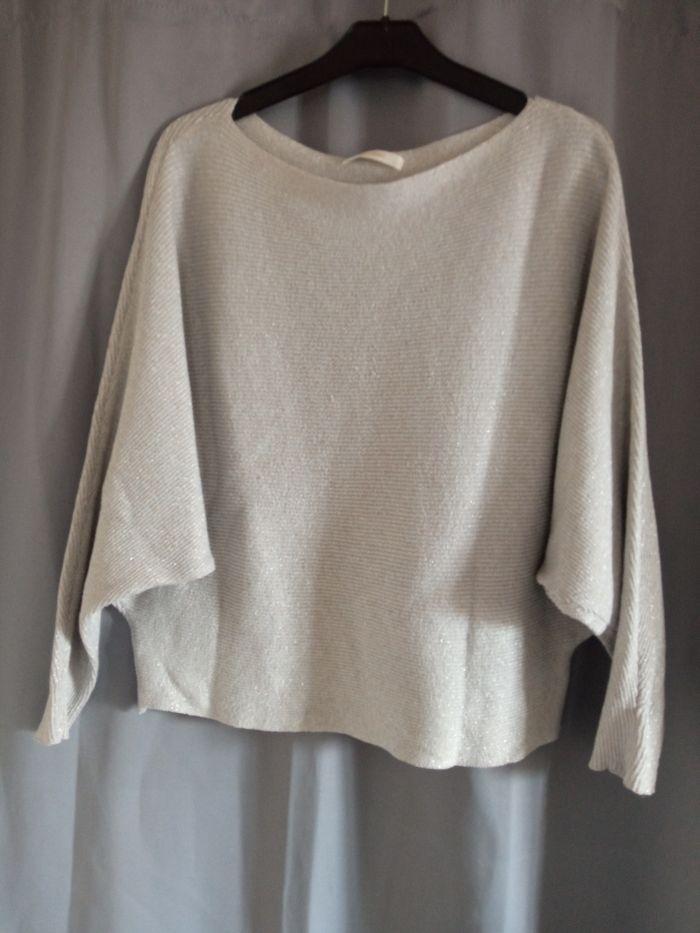 🌸 pull gris brillant taille unique 🌸 - photo numéro 1