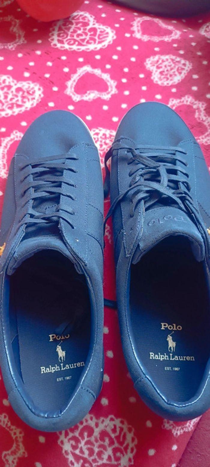 Baskets bleues Polo Ralph Lauren - photo numéro 2