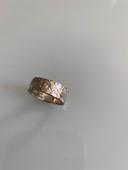 Bague argent martelée - Taille 52