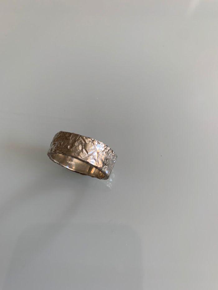 Bague argent martelée - Taille 52 - photo numéro 1