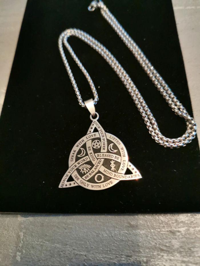 Collier et pendentif spirituel noeud celtique - photo numéro 1