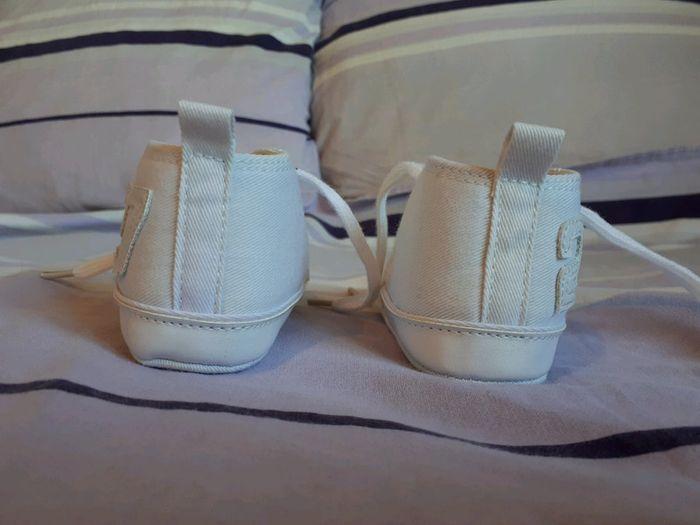 Chaussons bébé blancs en toile 19/20 - photo numéro 6