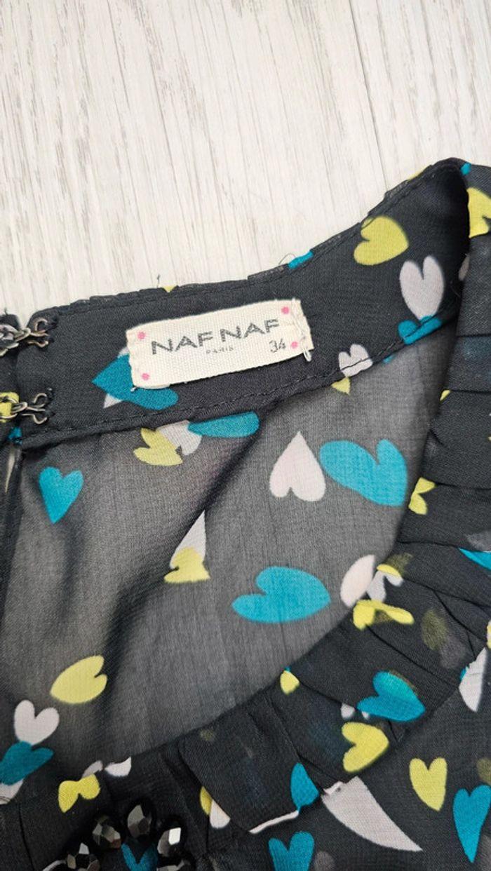 Débardeur blouse noire cœurs naf naf - photo numéro 7