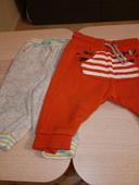 Lot 2 pantalons joggings garçon 6 mois