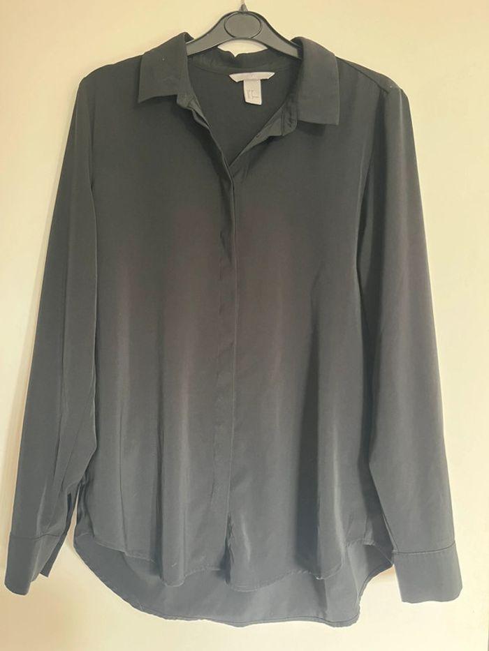 Chemise fluide noire h&m taille 36 - photo numéro 1