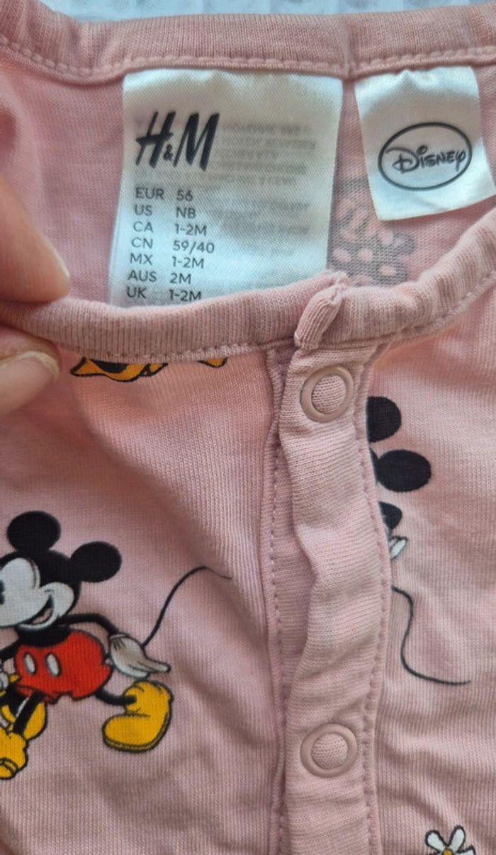 2 pyjama léger h&m minnie 1-2 mois - photo numéro 4